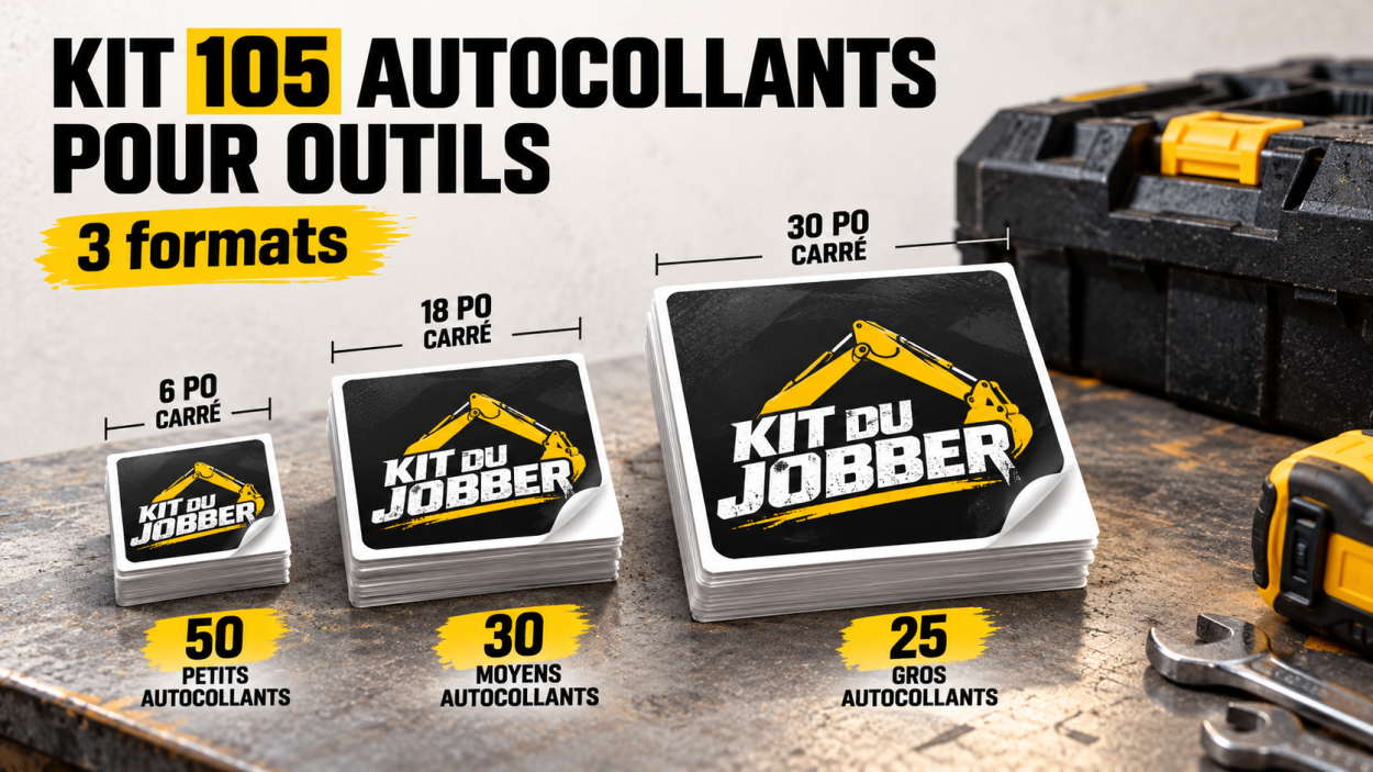 KIT 105 COLLANTS POUR OUTILS (3 FORMATS)